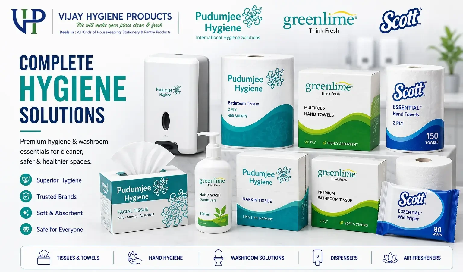 Hygiene products catalog