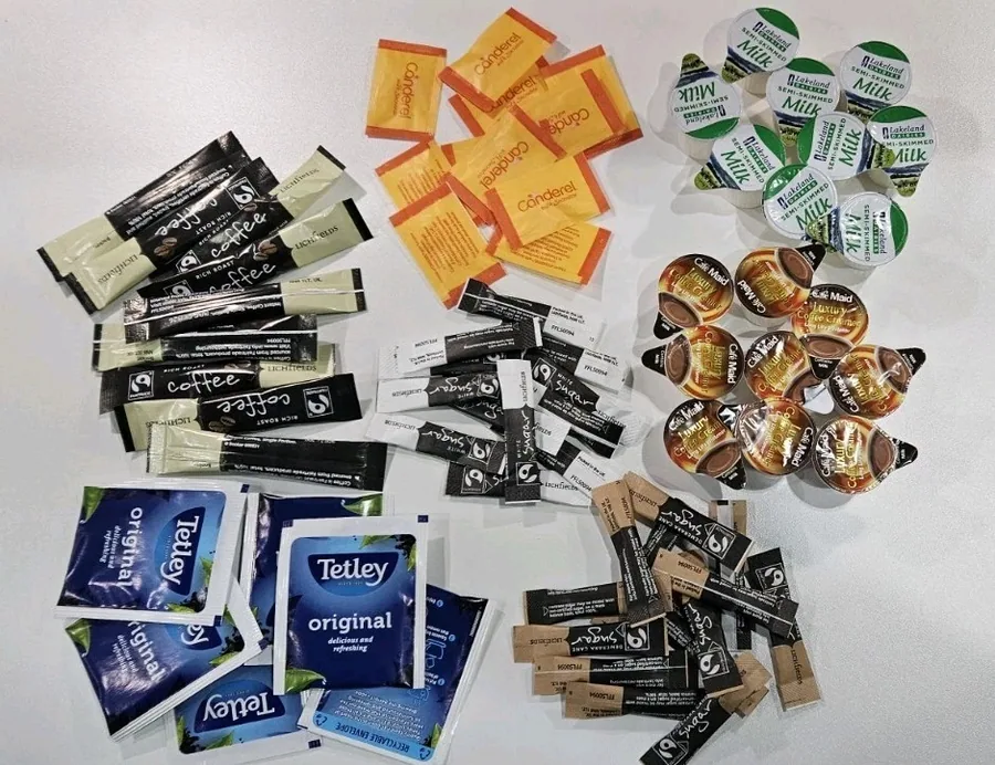 Tea Coffee and Sugar Sachets