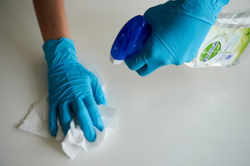 Hygienic surface sanitization